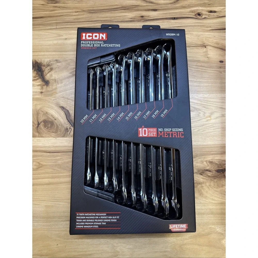 Icon Tools Double Box End Wrench & Flex Head Double Box End & Offset Box Wrench